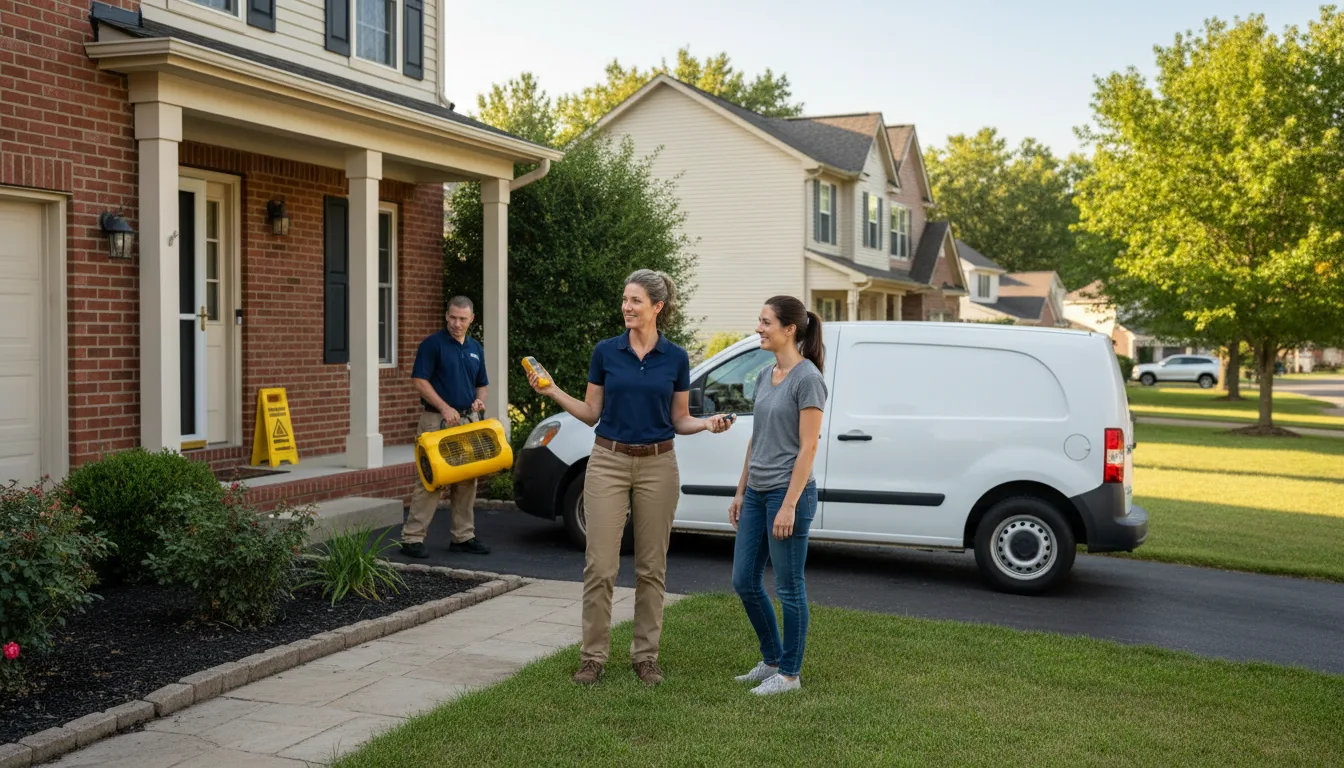 Residential water damage restoration in Burnsville, NC